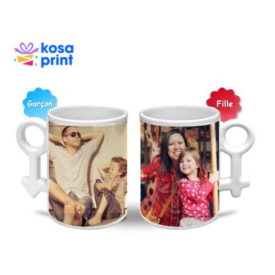 Mug pour couple personnalise avec photos et textes