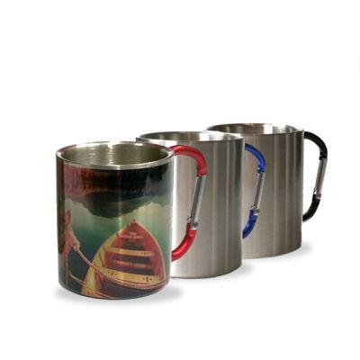 Mug en Inox avec Mousqueton personnalisé