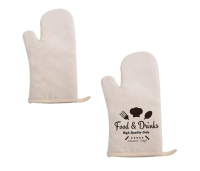 gant de cuisone aspect lin personnalise