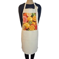 tablier adulte personnalisé aspect lin